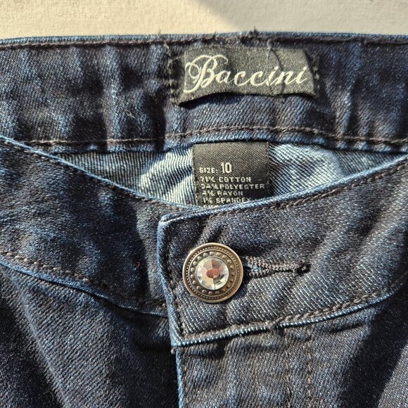 Baccini Capris Black Size Size 10 - Picture 6 of 7